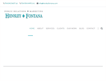 Tablet Screenshot of hensleyfontana.com